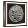 Two Faced Roman God Janus on Ancient Rome Coin-null-Framed Photo