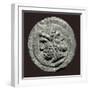 Two Faced Roman God Janus on Ancient Rome Coin-null-Framed Photo