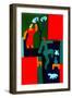 Two faces of the same coin, 1997; (oil on linen)-Cristina Rodriguez-Framed Giclee Print