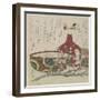 Two Famous Bizen Pottery Pieces for Kibi Province Circle-Yashima Gakutei-Framed Giclee Print