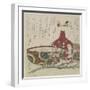 Two Famous Bizen Pottery Pieces for Kibi Province Circle-Yashima Gakutei-Framed Giclee Print