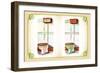 Two Fancy Toilets-null-Framed Art Print