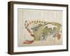 Two Fans, C. 1820-Teisai Hokuba-Framed Giclee Print