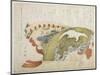 Two Fans, C. 1820-Teisai Hokuba-Mounted Giclee Print