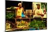 Two Farmers at the Union Square Green Market, New York City.-Sabine Jacobs-Mounted Photographic Print