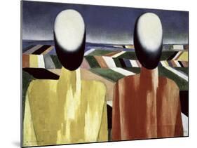 Two Farmers-Kasimir Malevich-Mounted Giclee Print