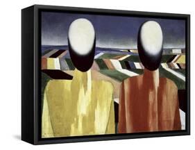 Two Farmers-Kasimir Malevich-Framed Stretched Canvas