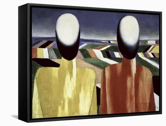 Two Farmers-Kasimir Malevich-Framed Stretched Canvas