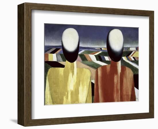 Two Farmers-Kasimir Malevich-Framed Giclee Print