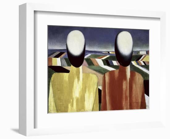 Two Farmers-Kasimir Malevich-Framed Giclee Print