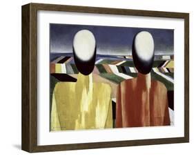 Two Farmers-Kasimir Malevich-Framed Giclee Print