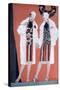 Two Fashionable Flapper Girls-null-Stretched Canvas