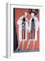 Two Fashionable Flapper Girls-null-Framed Art Print