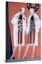Two Fashionable Flapper Girls-null-Stretched Canvas