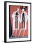 Two Fashionable Flapper Girls-null-Framed Art Print