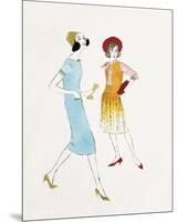 Two Female Fashion Figures, c. 1960-Andy Warhol-Mounted Giclee Print