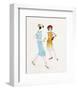 Two Female Fashion Figures, c. 1960-Andy Warhol-Framed Art Print