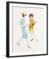Two Female Fashion Figures, c. 1960-Andy Warhol-Framed Art Print