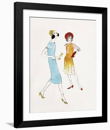 Two Female Fashion Figures, c. 1960-Andy Warhol-Framed Art Print