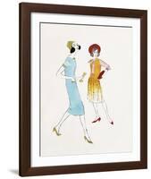 Two Female Fashion Figures, c. 1960-Andy Warhol-Framed Art Print