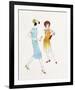 Two Female Fashion Figures, c. 1960-Andy Warhol-Framed Art Print