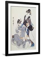 Two Female Figures-Kitagawa Utamaro-Framed Giclee Print