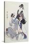 Two Female Figures-Kitagawa Utamaro-Stretched Canvas