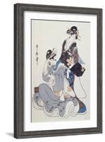 Two Female Figures-Kitagawa Utamaro-Framed Giclee Print