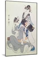 Two Female Figures-Kitagawa Utamaro-Mounted Giclee Print