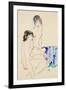 Two Female Nudes by the Water-Egon Schiele-Framed Giclee Print