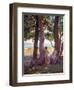 Two Female Nudes under Pine Trees-Theo van Rysselberghe-Framed Giclee Print