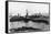 Two Ferry Steamers Leave Liverpool Quayside to Carry Passengers Across the Mersey-null-Framed Stretched Canvas