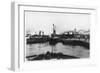 Two Ferry Steamers Leave Liverpool Quayside to Carry Passengers Across the Mersey-null-Framed Art Print