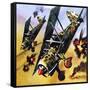 Two Fiat Cr 42S-Wilf Hardy-Framed Stretched Canvas