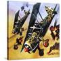 Two Fiat Cr 42S-Wilf Hardy-Stretched Canvas