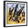 Two Fiat Cr 42S-Wilf Hardy-Framed Giclee Print