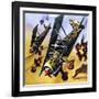 Two Fiat Cr 42S-Wilf Hardy-Framed Giclee Print