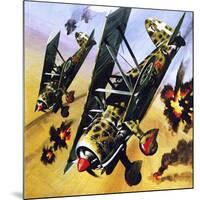 Two Fiat Cr 42S-Wilf Hardy-Mounted Giclee Print