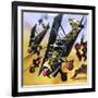 Two Fiat Cr 42S-Wilf Hardy-Framed Giclee Print