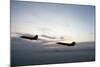 Two Fighter Planes Lockheed F-104 Starfighter in Flight-null-Mounted Photographic Print