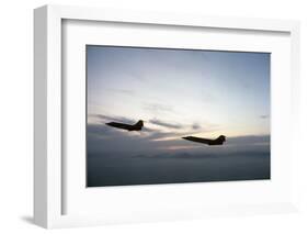 Two Fighter Planes Lockheed F-104 Starfighter in Flight-null-Framed Photographic Print