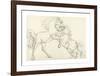 Two Fighting Stallions-George Stubbs-Framed Premium Giclee Print