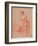 Two Figure Studies of a Young Woman, C. 1716-Jean Antoine Watteau-Framed Giclee Print