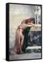 Two Figures by a Statue of Sphinx, 1870S-Henryk Siemiradzki-Framed Stretched Canvas
