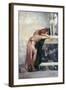 Two Figures by a Statue of Sphinx, 1870S-Henryk Siemiradzki-Framed Giclee Print