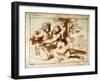 Two Figures in a Landscape, 17th Century-Pier Francesco Mola-Framed Giclee Print