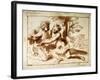 Two Figures in a Landscape, 17th Century-Pier Francesco Mola-Framed Giclee Print