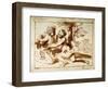 Two Figures in a Landscape, 17th Century-Pier Francesco Mola-Framed Giclee Print