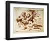 Two Figures in a Landscape, 17th Century-Pier Francesco Mola-Framed Giclee Print