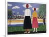 Two Figures in a Landscape-Kasimir Malevich-Framed Giclee Print